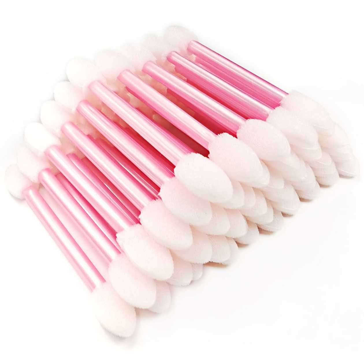 თვალის ჩრდილების ფუნჯი/Dual-Sided Eyeshadow Applicators with Storage Case (20 pcs)
