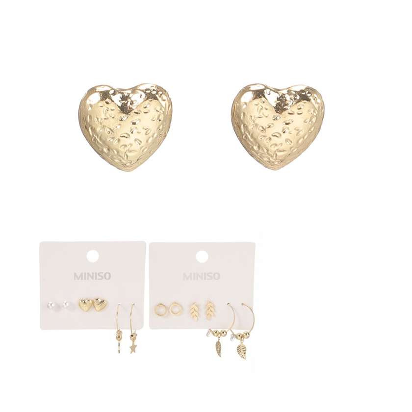 საყურე/Fashion Series Leaves Earrings (3 Pairs)