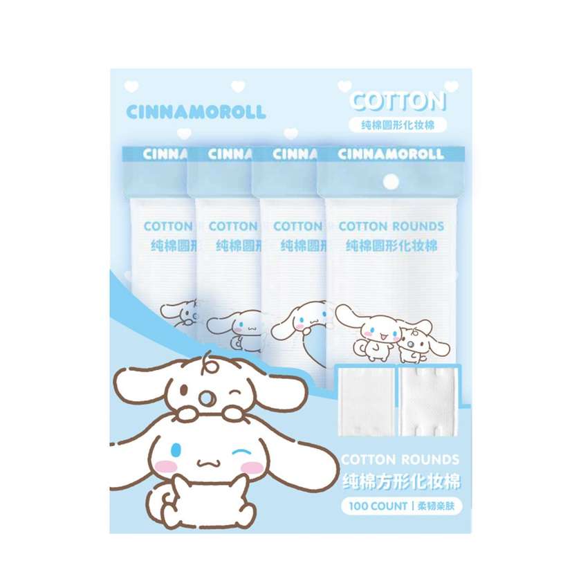 Cinnamoroll Square Cotton Pads (100 Count)