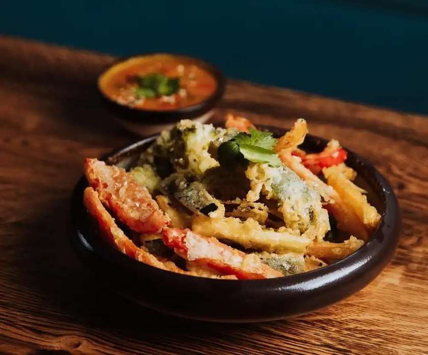 Vegetables in tempura
