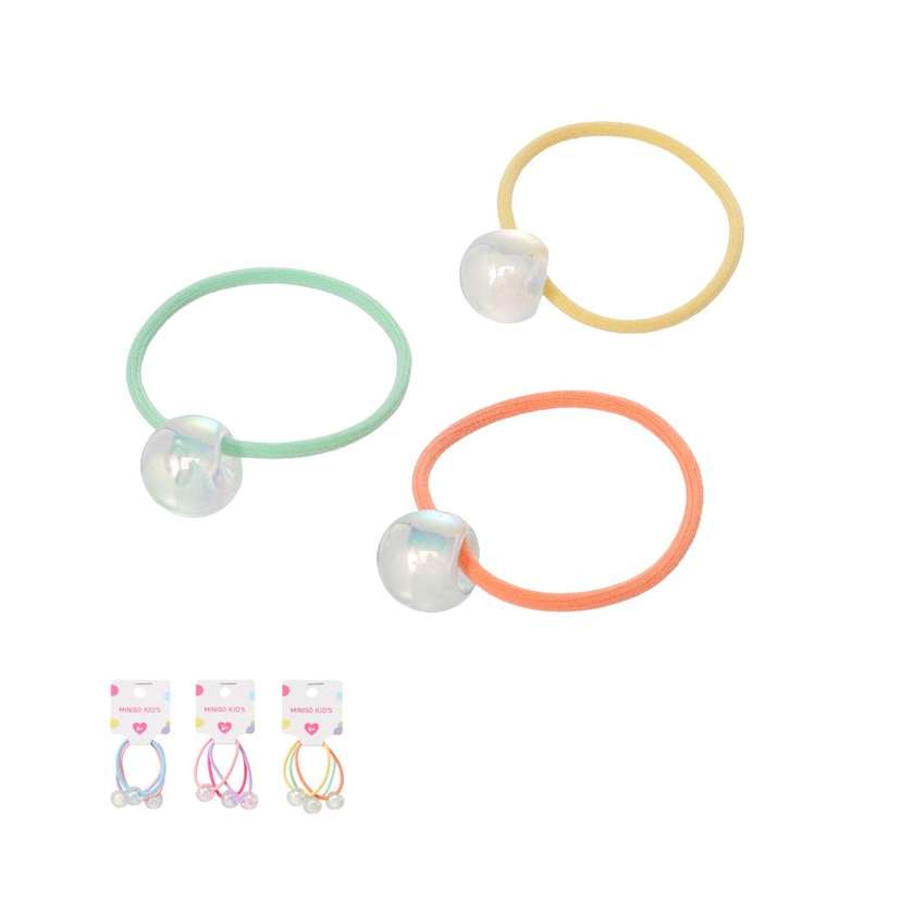 თმის სამაგრი/Bead Hair Ties (3 pcs)