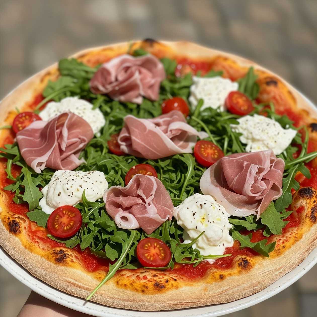 Pizza Prosciutto e Burrata