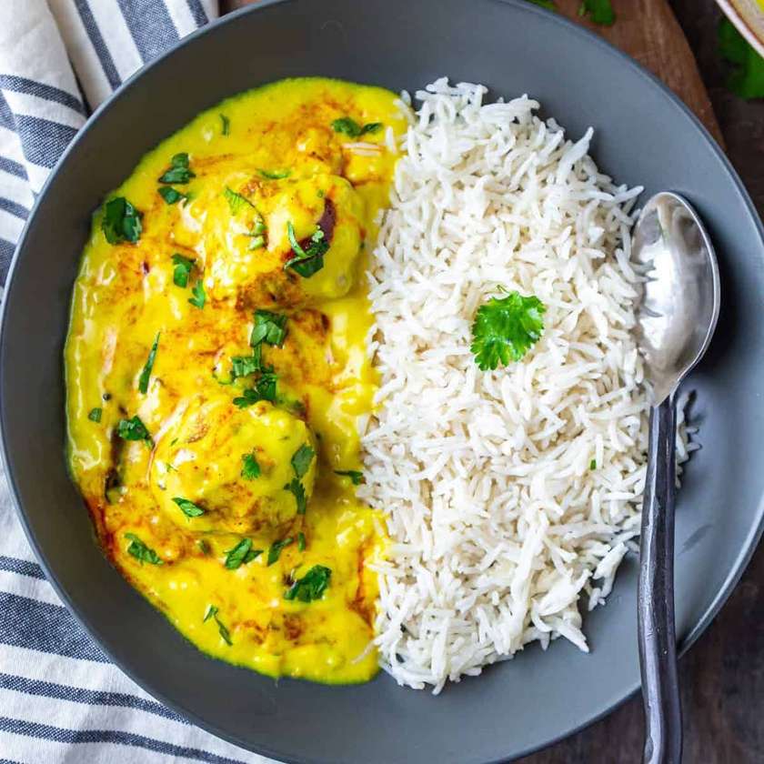 Kadhi Pakoda Chawal