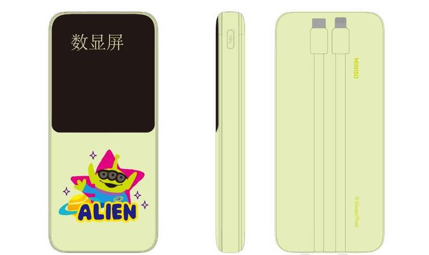 უსადენო დამტენი/Disney Collection 10000mAh Power Bank with Cable(Alien)  Model: JP311