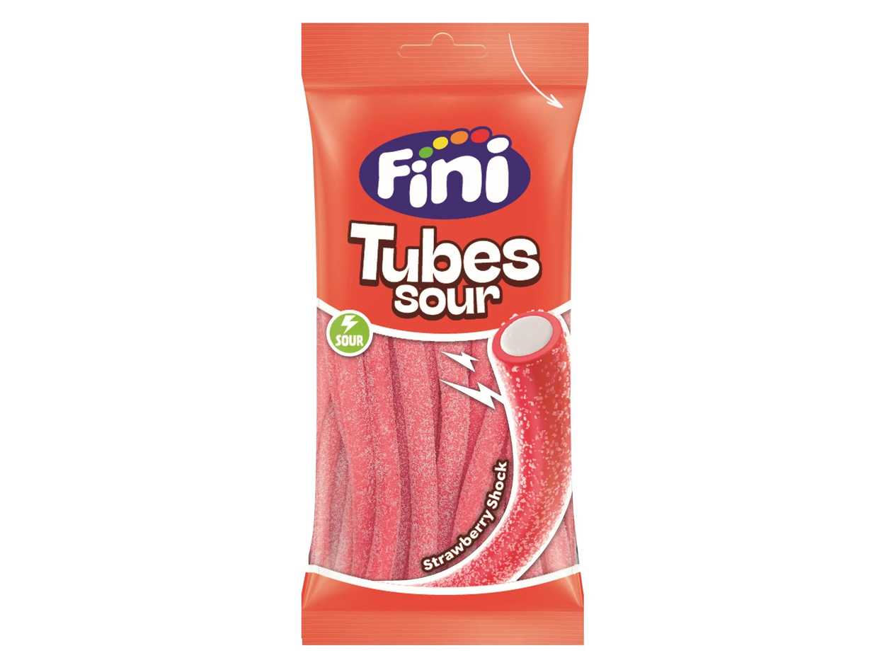 Sour Strawberry Shock Pencils Red Fini Gummies 90G