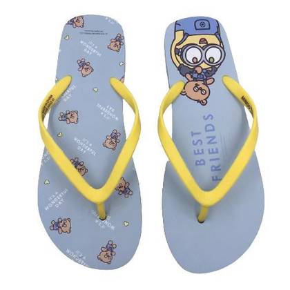 ქალის ჩუსტი (35-36)/Minions Collection Womens Flip-Flops (Blue,35-36)