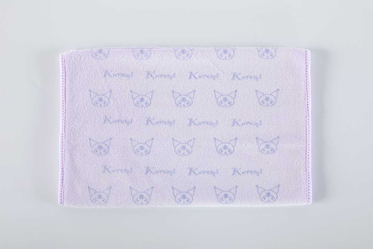 Sanrio characters Fine Fiber Kids Towels (2 pcs) (Kuromi)