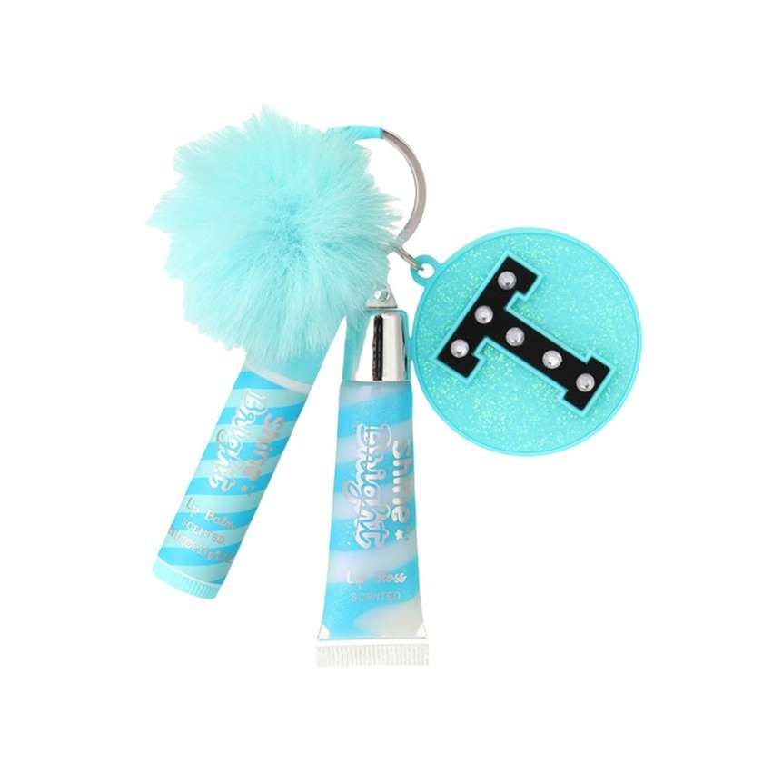საბავშვო ტუჩის მოვლის ნაკრები/Dessert Theme Letter Design Lip Care Keychain (T)