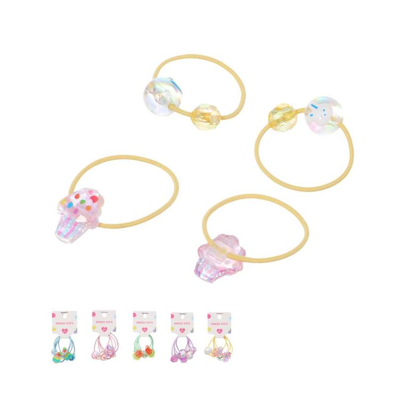 თმის სამაგრი/Ice Cream Hair Ties (4 pcs)