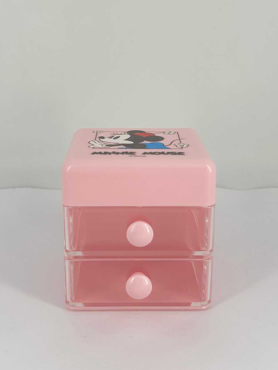 სათავსო ყუთი/Disney Mickey Mouse Collection Mini Flip-lid Storage Box for Desk (Minnie)
