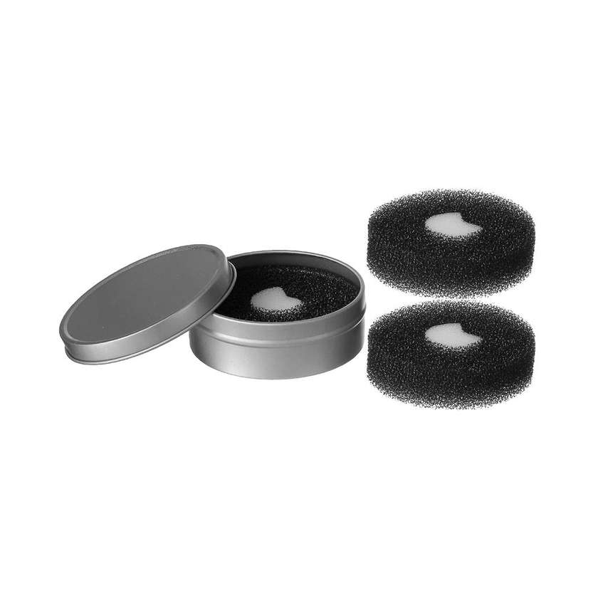 ფუნჯის საწმენდი ღრუბელი/Makeup Brush Color Removal Sponge (1 Container & 3 Sponges)