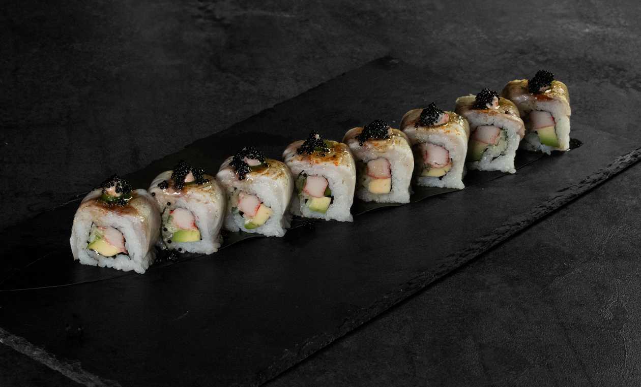 Seabass surimi roll