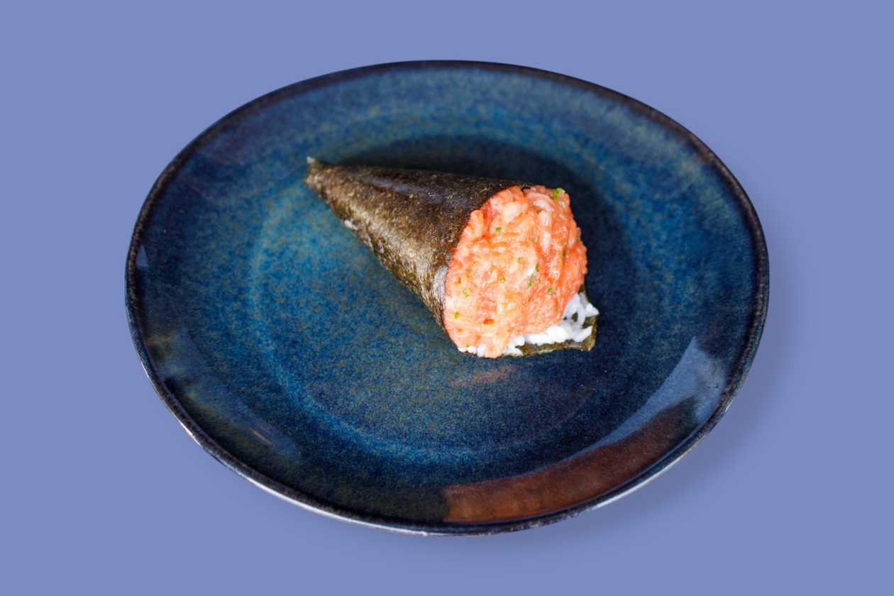Salmon and Chives Temaki