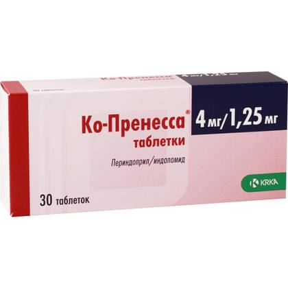 კო-პრენესა ტაბლეტი 4მგ+1.25მგ #30