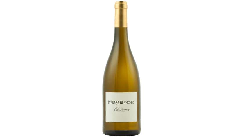 Wino białe Pierres Blanches Oc Chardonnay Boise francuskie wytrawne 0,75 L
