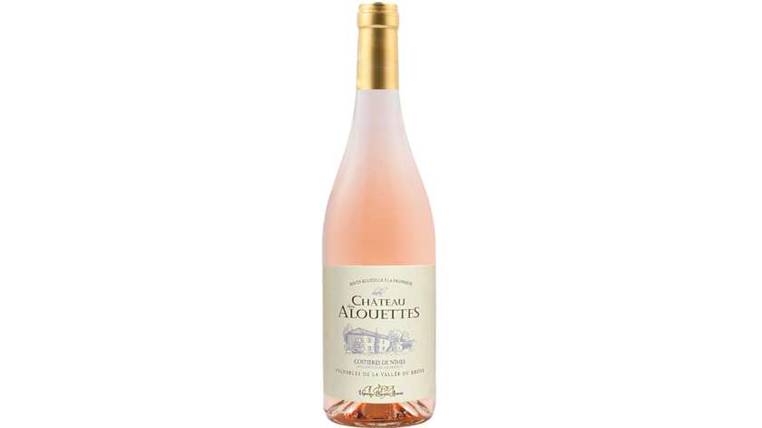 Wino różowe Chateau Alouettes Rose Costieres de Nimes AOP francuskie wytrawne 0,75 L