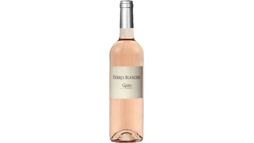 Wino różowe Pierres Blanches Gard rosé francuskie wytrawne 0,75 L