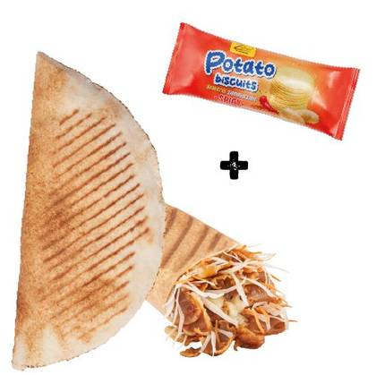 Zestaw Rollo Kebab z serem (średnie) + Potato biscuits