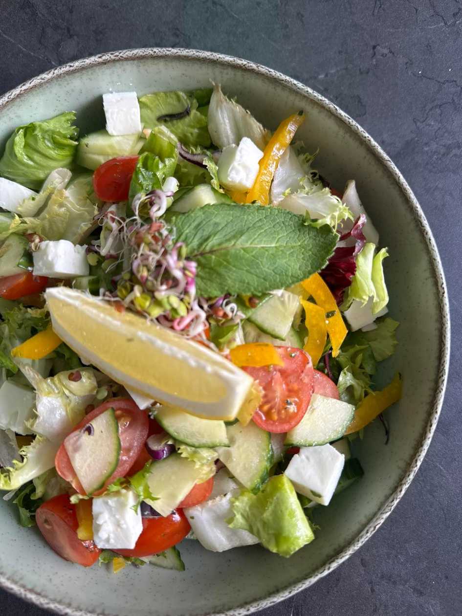 Vegetable Salad with Salted Cheese