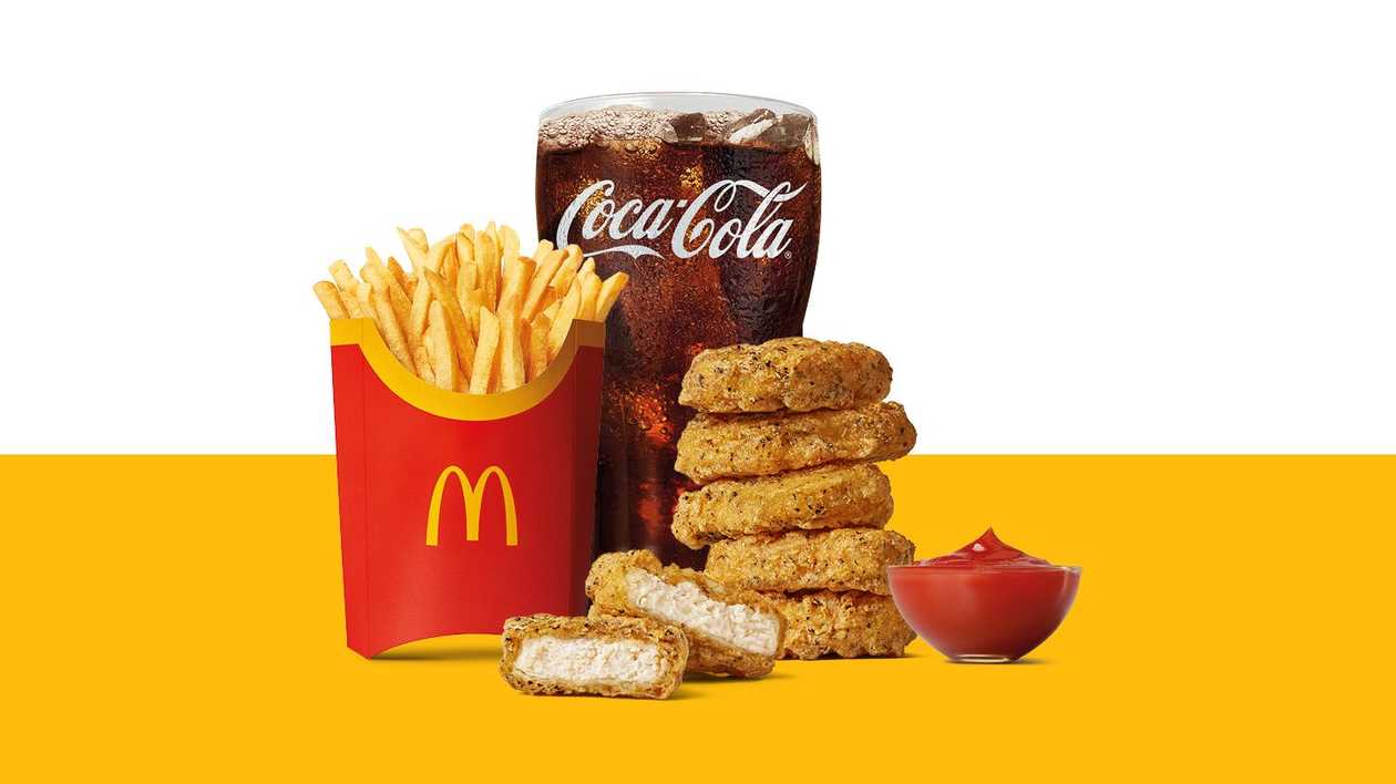 6 GARLIC PEPPER CHICKEN MCNUGGETS LARGE MEAL