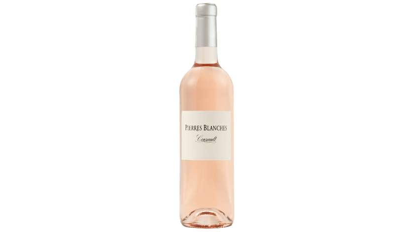 Wino różowe Pierres Blanches Classique Cinsault rosé francuskie wytrawne 0,75 L