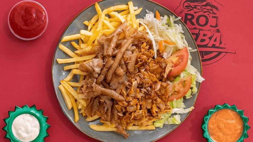 Malý kebab s hranolkami