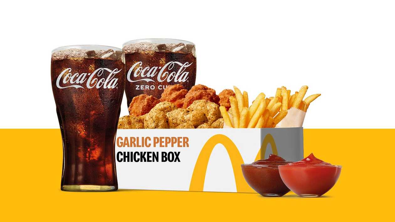 GARLIC PEPPER CHICKEN BOX + 2x FRIES&DRINKS
