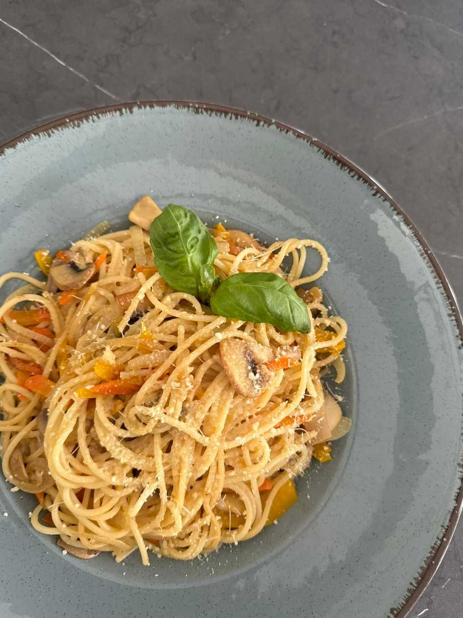 Vegan Pasta with Mushrooms