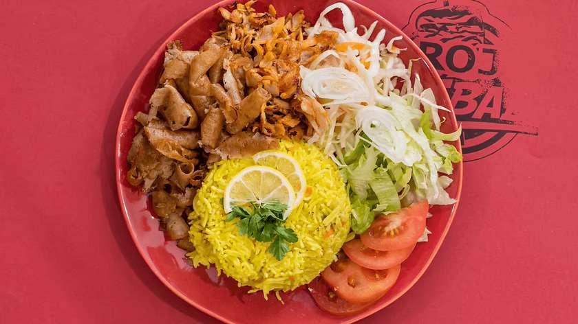 Malý kebab s rýží