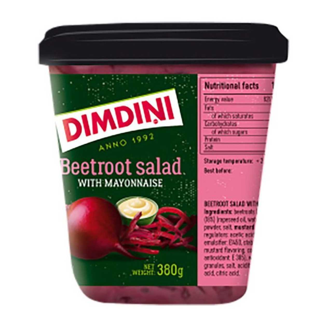Biešu salāti, Dimdiņi, 380g (termiņa atlaide)