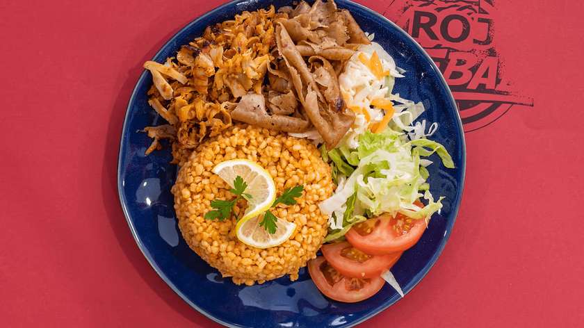 Velký kebab s bulgurem