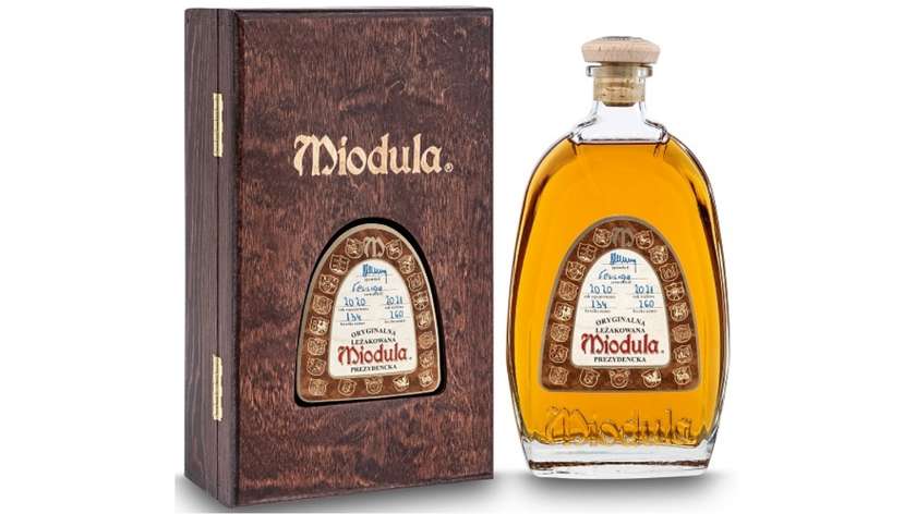 Miodula Prezydencka oryginalna leżakowana 40% 0,5 L Box