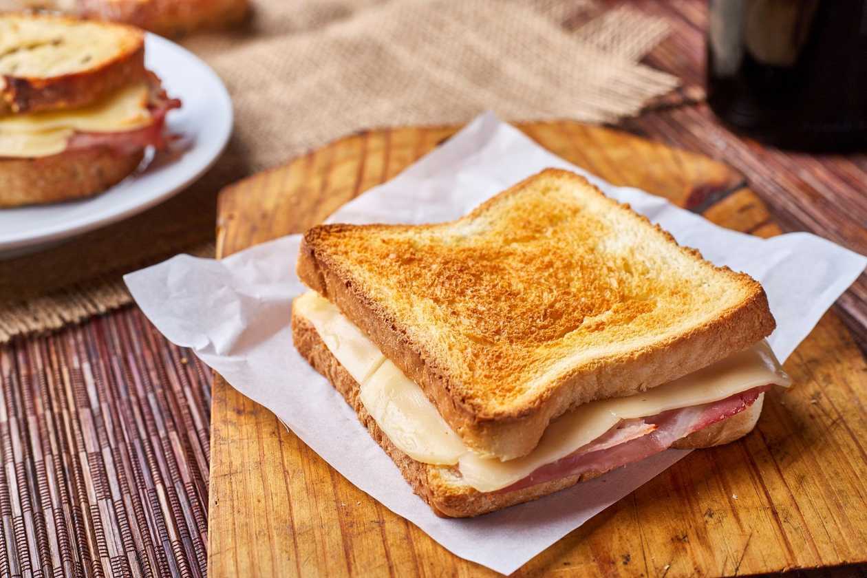 Toasted Ham and Cheese Sandwich