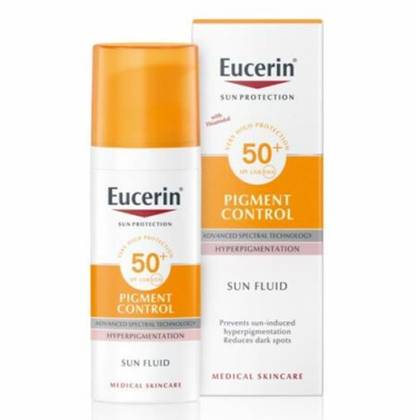ეუცერინი - SUN Pigment Control  სახის მზისგან დამცავი SPF 50+ ფლუიდი 50მლ 5412