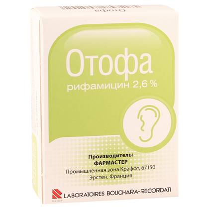 ოტოფა წვეთები ყურის 2.6% 10მლ ფლაკონი #1
