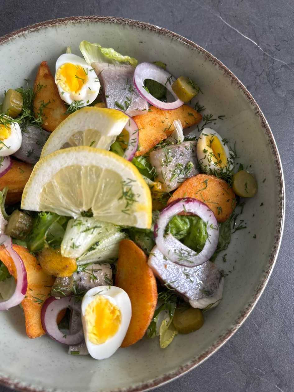 Estonian Herring Salad with Ground Potatoes