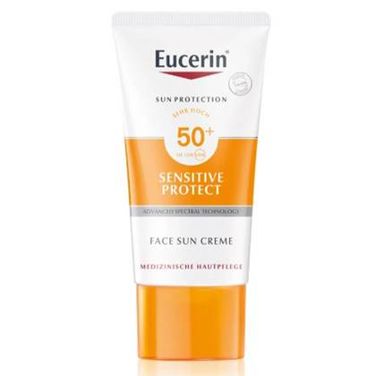 ეუცერინი - SUN Sensitive Protect სახის მზისგან დამცავი SPF 50+ კრემი 50მლ 5507