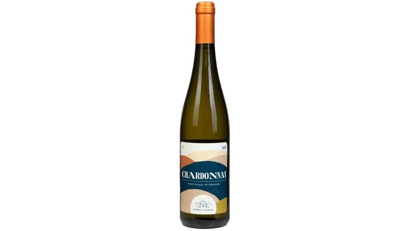 Wino białe Winnica Jadwiga Chardonnay polskie wytrawne 0,75 L