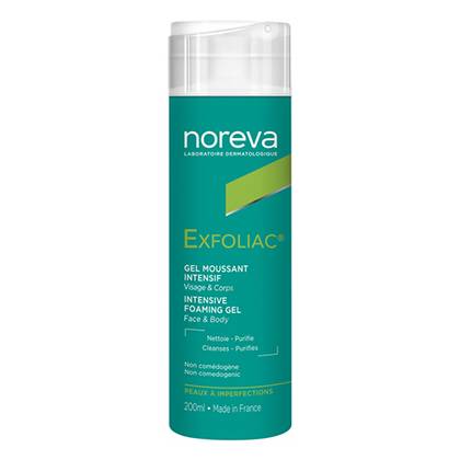 ნორევა - Exfoliac სახე/ტანის გელ-ქაფი დასაბანი 200მლ 9324