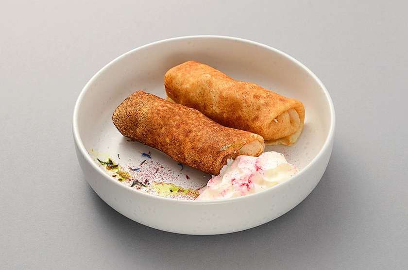 Млинці з м’ясом кролика