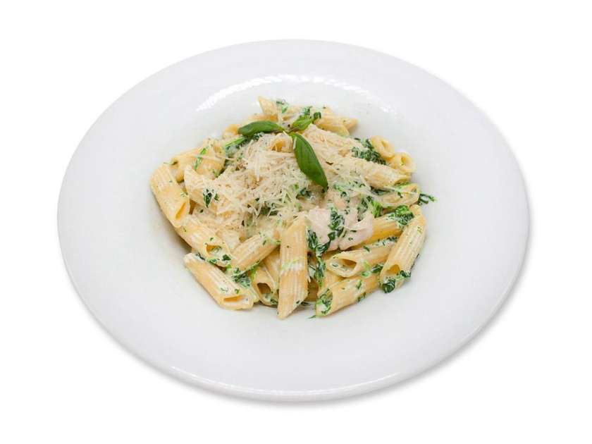 71. Penne se špenátem