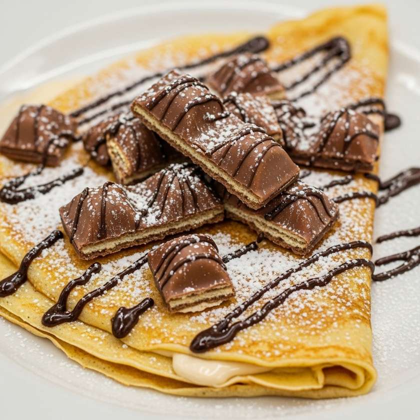 Crepe with Kinder Bueno Topping