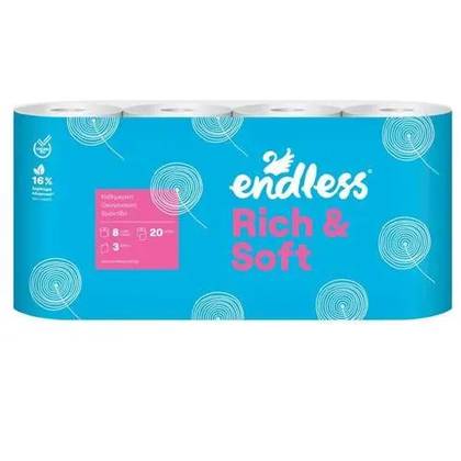 Endless Toilet Paper Rich & Soft 8pcs
