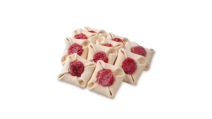 Frozen pastry with raspberries, 10 pieces