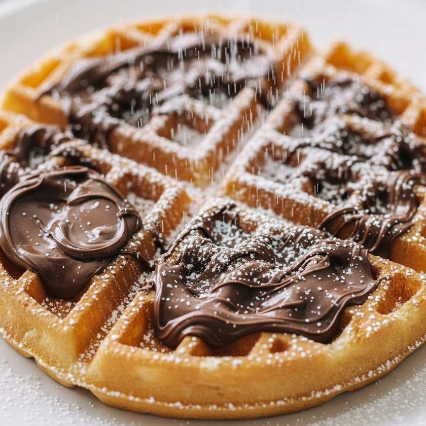 Waffle with Nutella