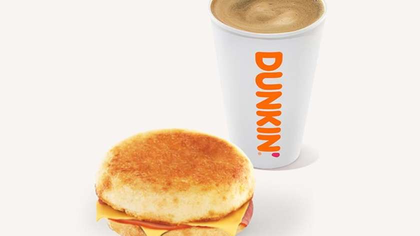 Toast with Ham and cheese and Hot Americano