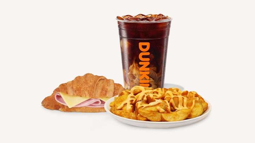 Croissant with ham & cheese special combo