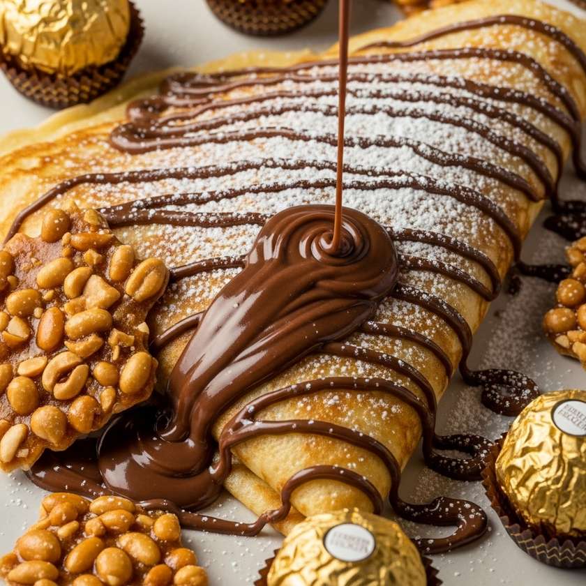 Ferrero Rocher Crepe