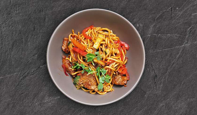 Wok with beef