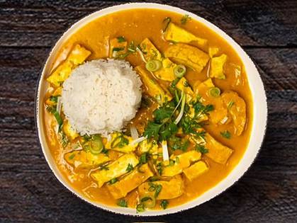 Tofu with curry sauce(6)